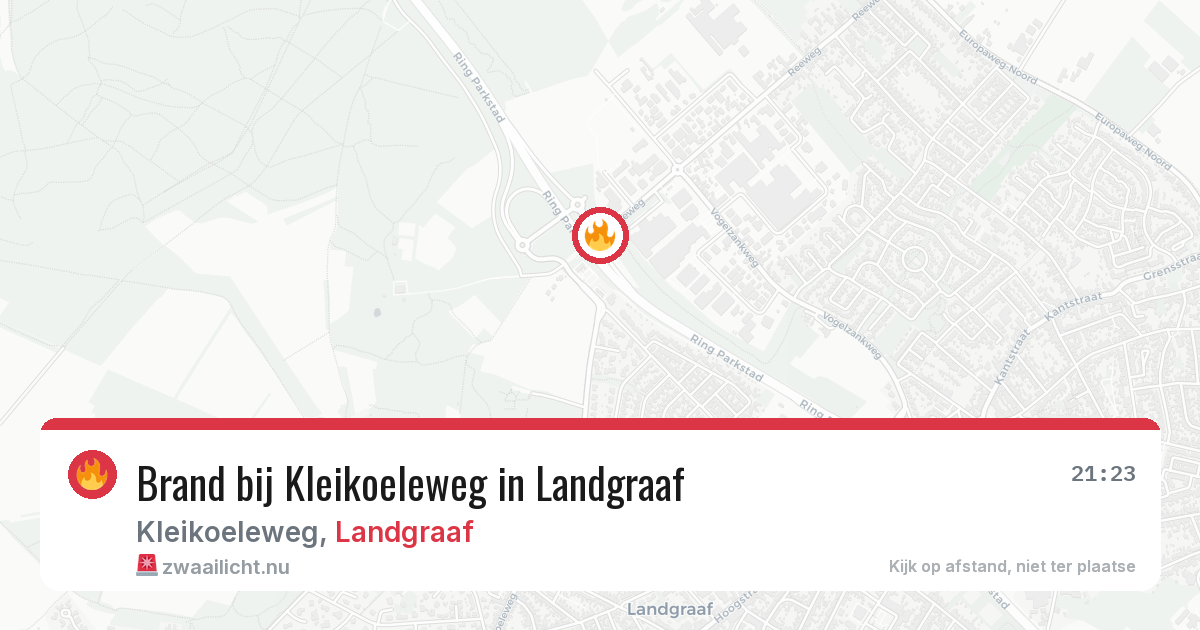 Brand bij Kleikoeleweg in Landgraaf — 10 jul 2026
