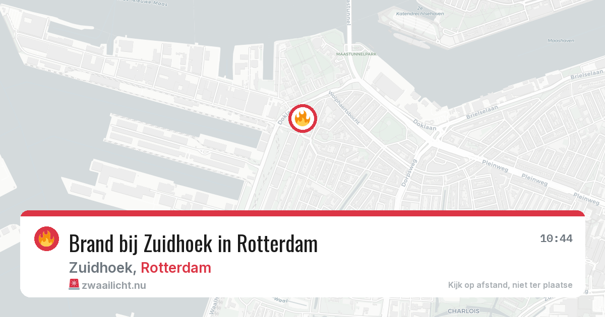 Brand bij Zuidhoek in Rotterdam — 23 mei 2026