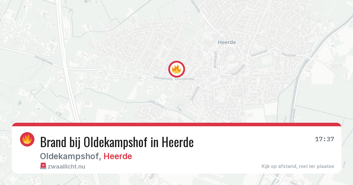 Brand bij Oldekampshof in Heerde — 7 jul 2026
