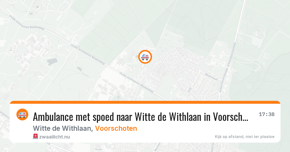 Ambulance met spoed naar Witte de Withlaan in Voorschoten — 20 jan 2026