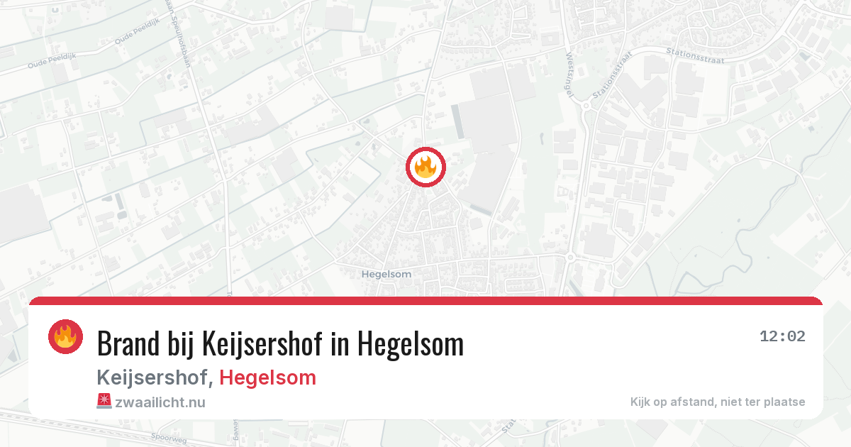 Brand bij Keijsershof in Hegelsom — 20 jul 2026