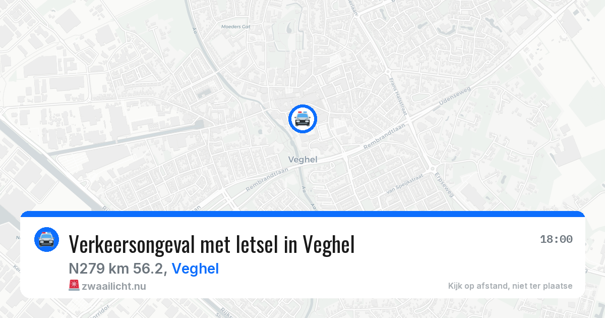 Verkeersongeval met letsel in Veghel — 21 apr 2026