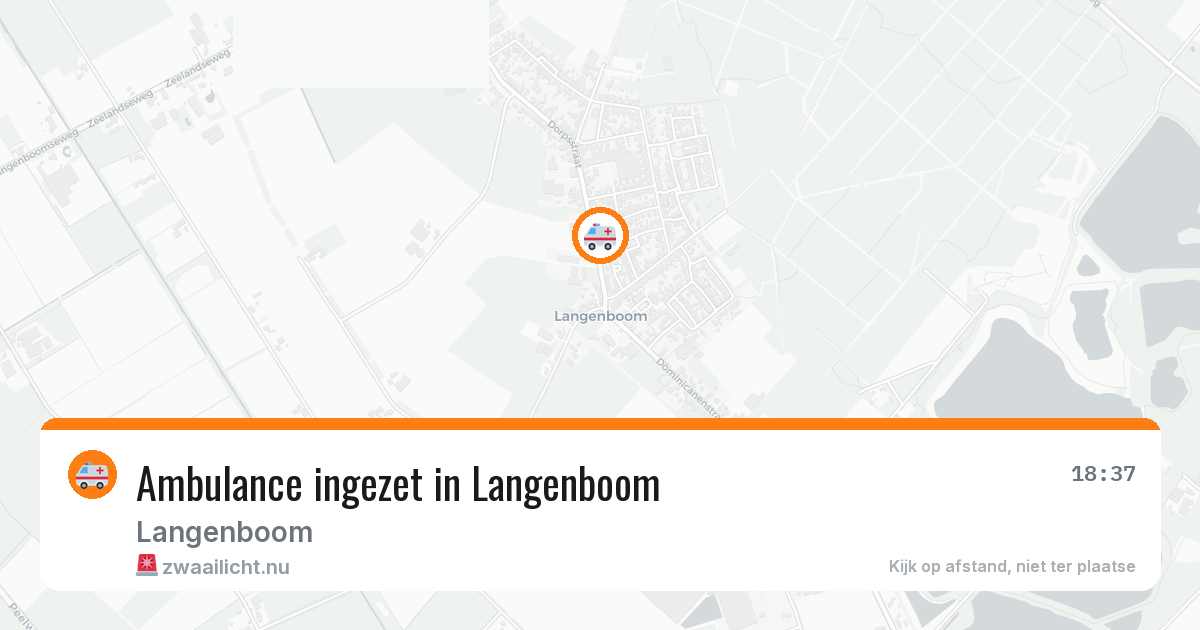 Ambulance ingezet in Langenboom — 7 apr 2026
