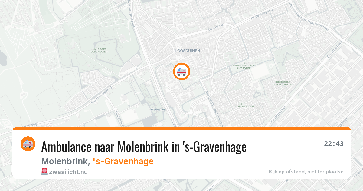 Ambulance naar Molenbrink in 's-Gravenhage — 26 jul 2026