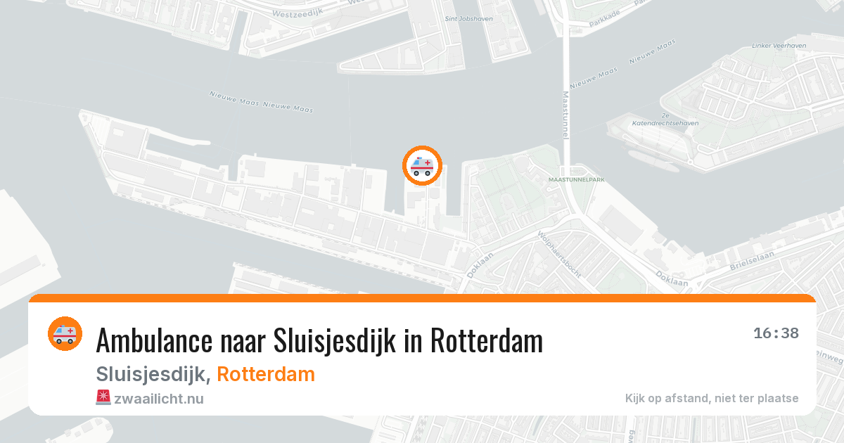 Ambulance naar Sluisjesdijk in Rotterdam — 23 jul 2026