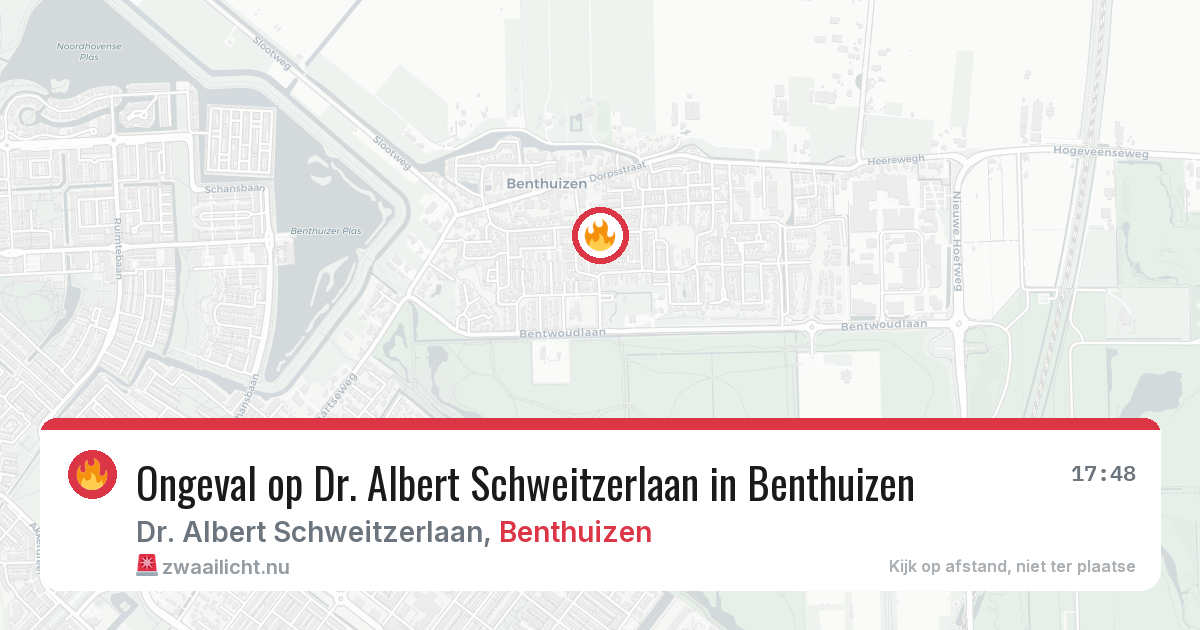 Ongeval op Dr. Albert Schweitzerlaan in Benthuizen — 29 mei 2026
