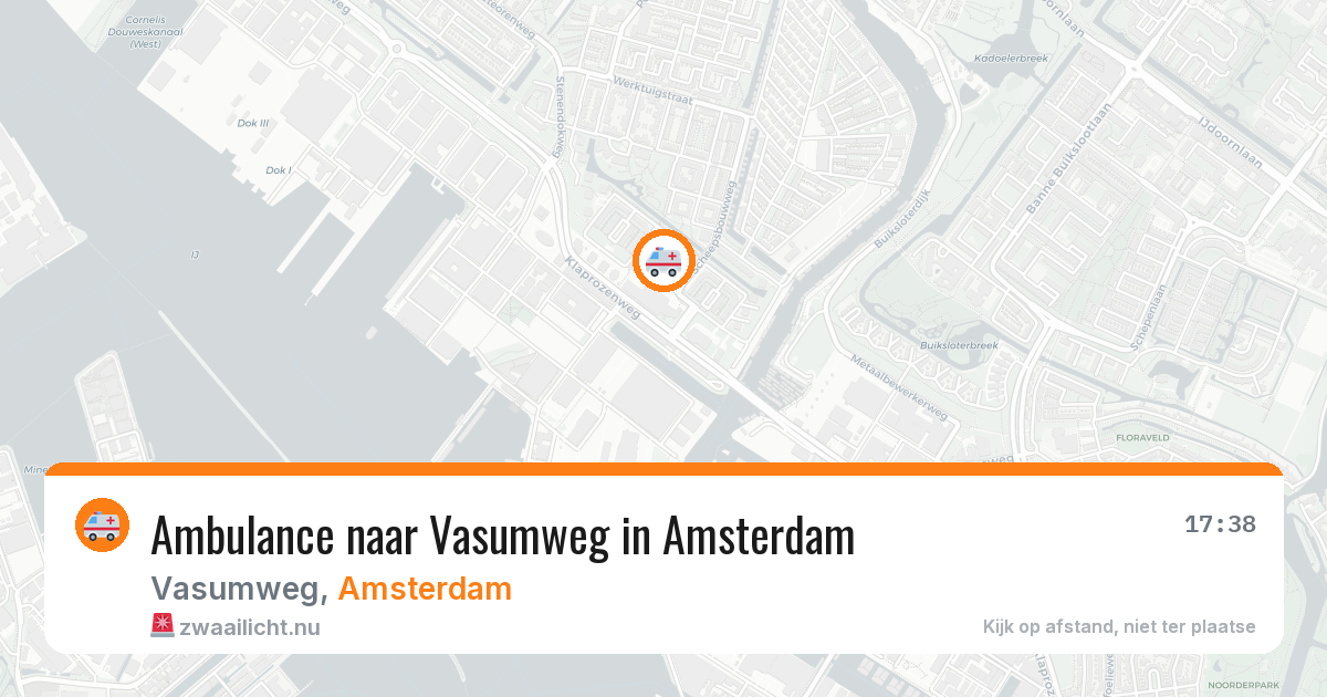 Ambulance naar Vasumweg in Amsterdam — 24 mei 2026
