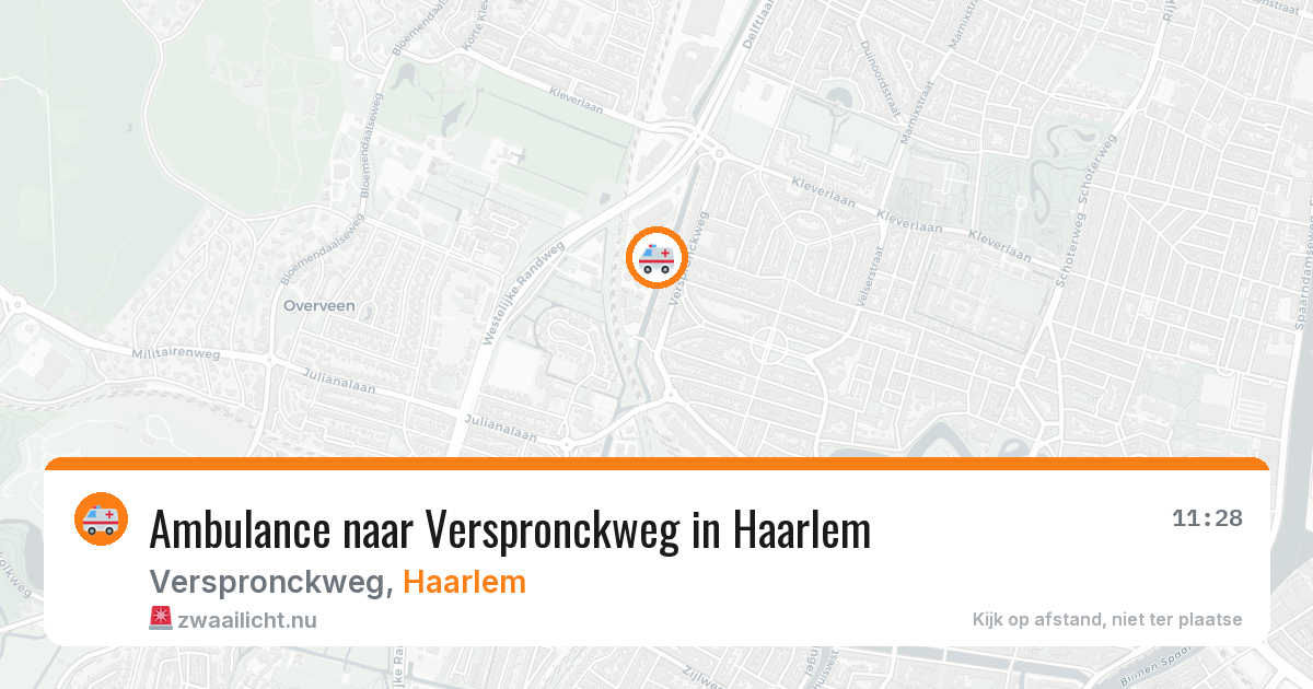 Ambulance naar Verspronckweg in Haarlem — 1 apr 2026