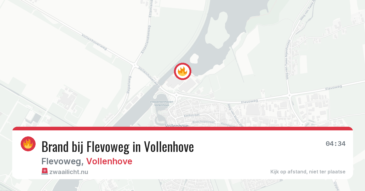Brand bij Flevoweg in Vollenhove — 2 apr 2026