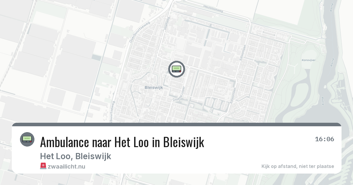 Ambulance naar Het Loo in Bleiswijk — 12 mrt 2026