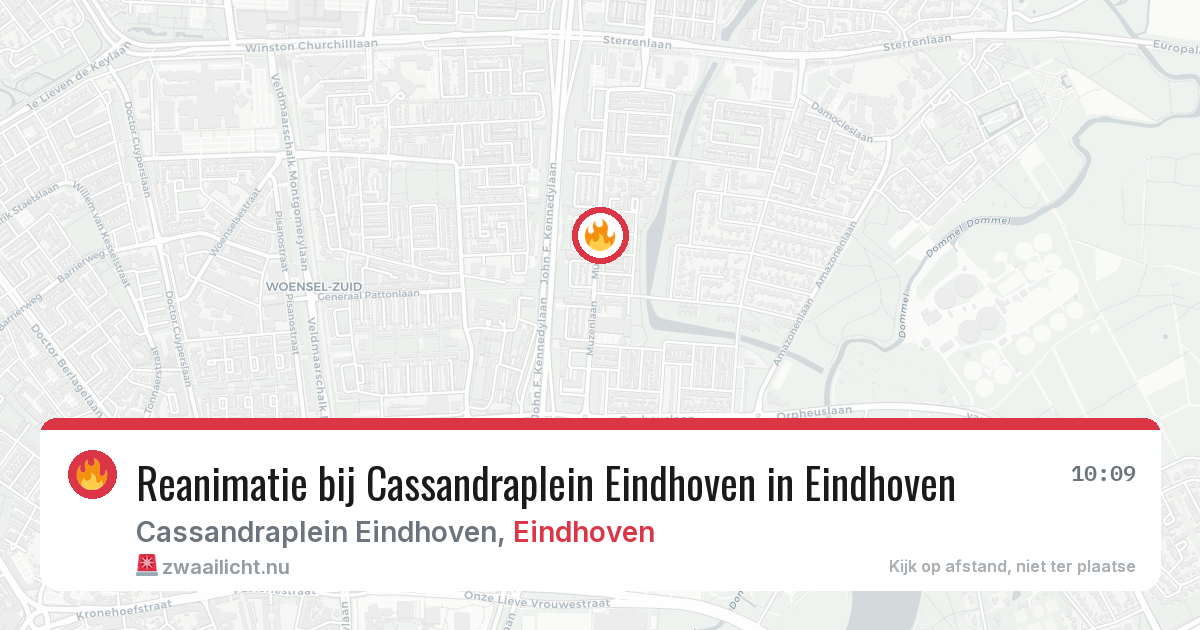 Reanimatie bij Cassandraplein Eindhoven in Eindhoven — 14 jul 2026
