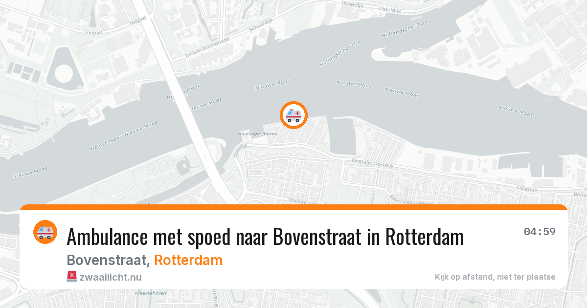 Ambulance met spoed naar Bovenstraat in Rotterdam — 20 jul 2026