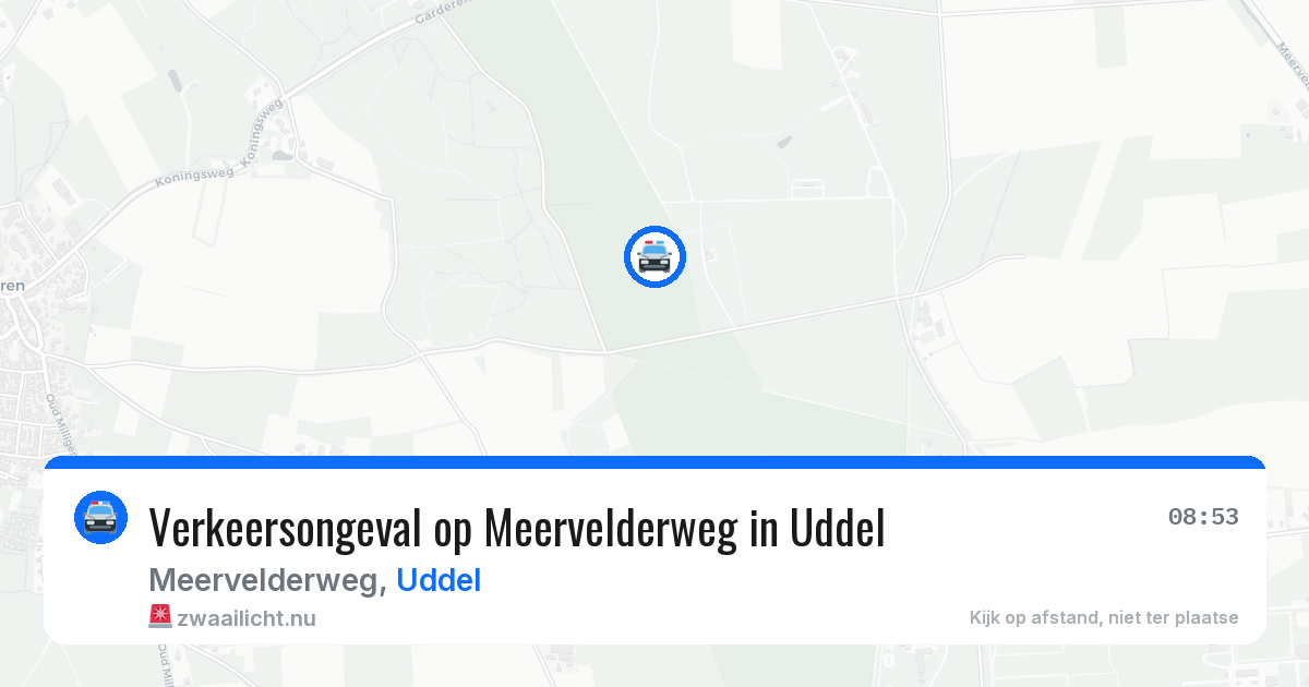 Verkeersongeval op Meervelderweg in Uddel — 8 feb 2026