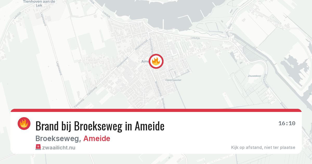 Brand bij Broekseweg in Ameide — 12 mei 2026