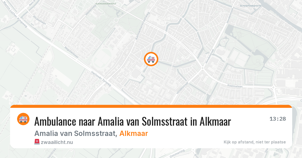 Ambulance naar Amalia van Solmsstraat in Alkmaar — 22 jul 2026