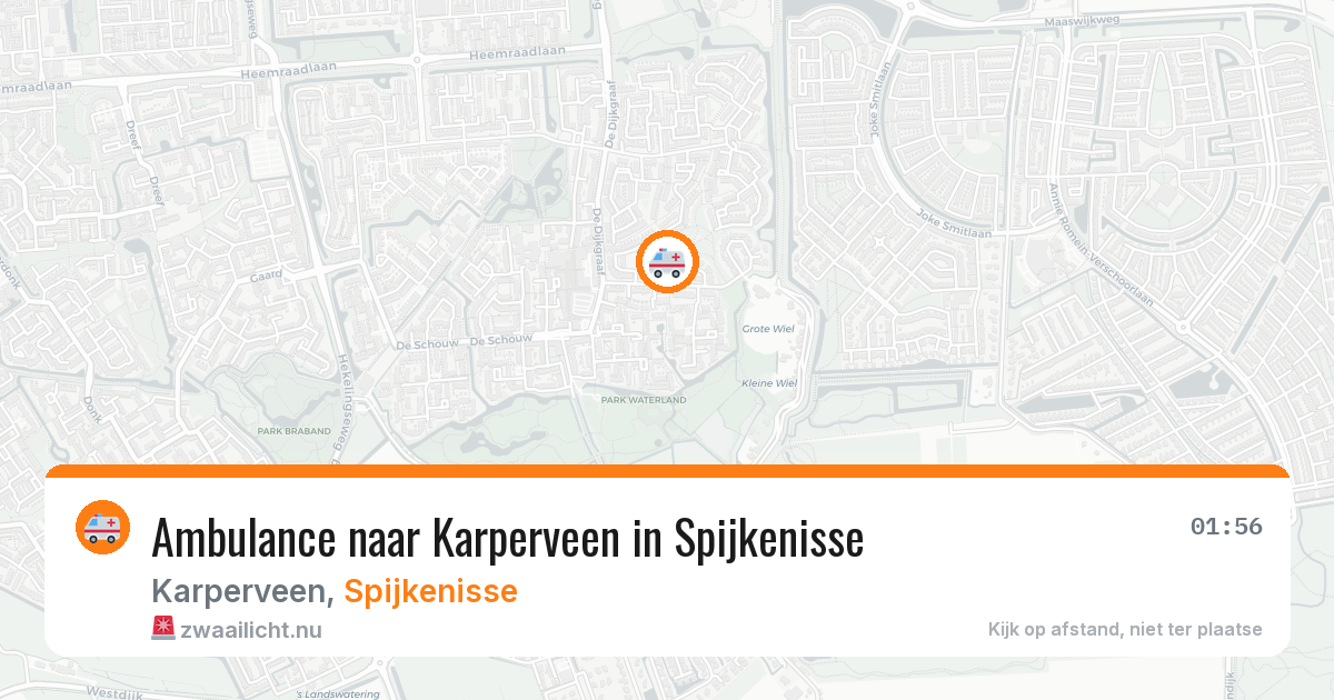 Ambulance naar Karperveen in Spijkenisse — 17 jul 2026