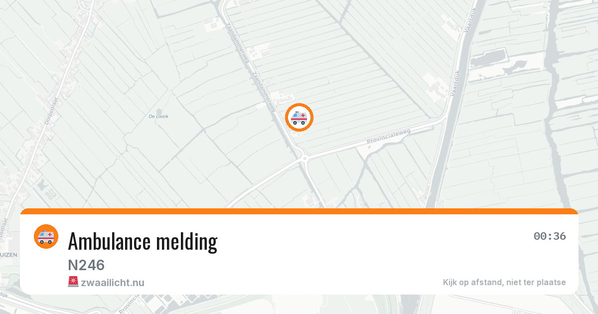 Ambulance melding — 22 mei 2026
