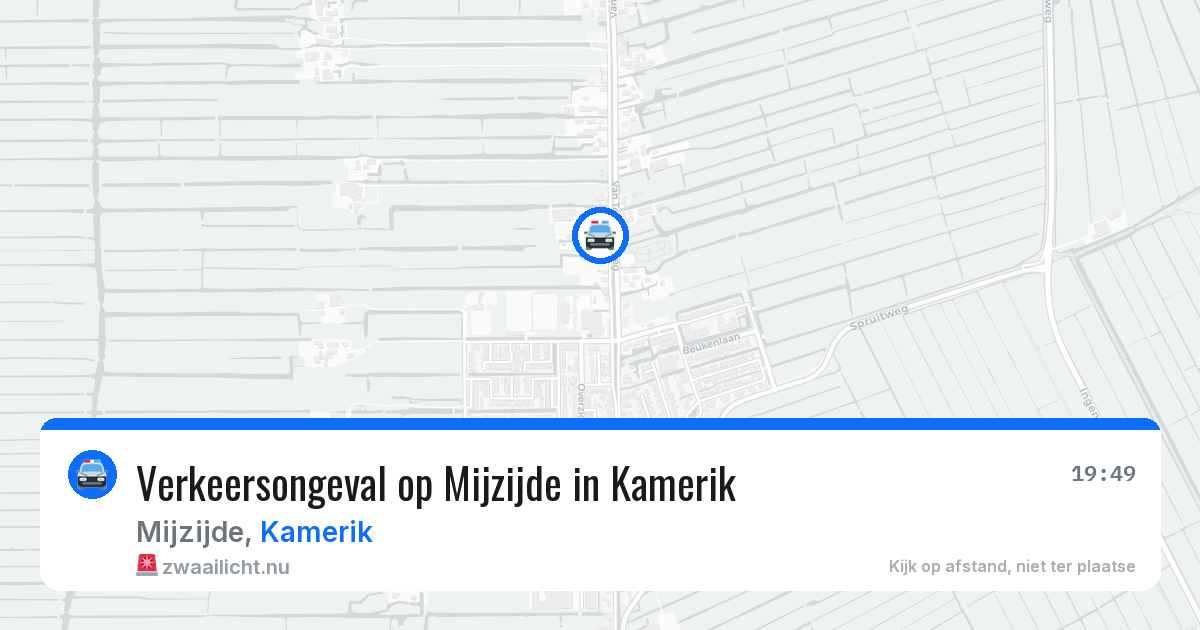 Verkeersongeval op Mijzijde in Kamerik — 11 jul 2026