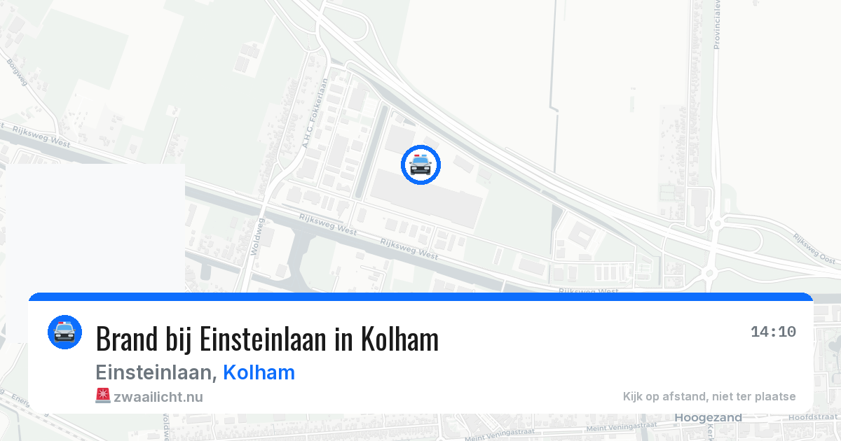 Brand bij Einsteinlaan in Kolham — 12 apr 2026