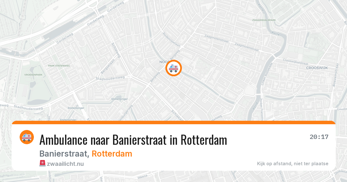 Ambulance naar Banierstraat in Rotterdam — 24 mrt 2026
