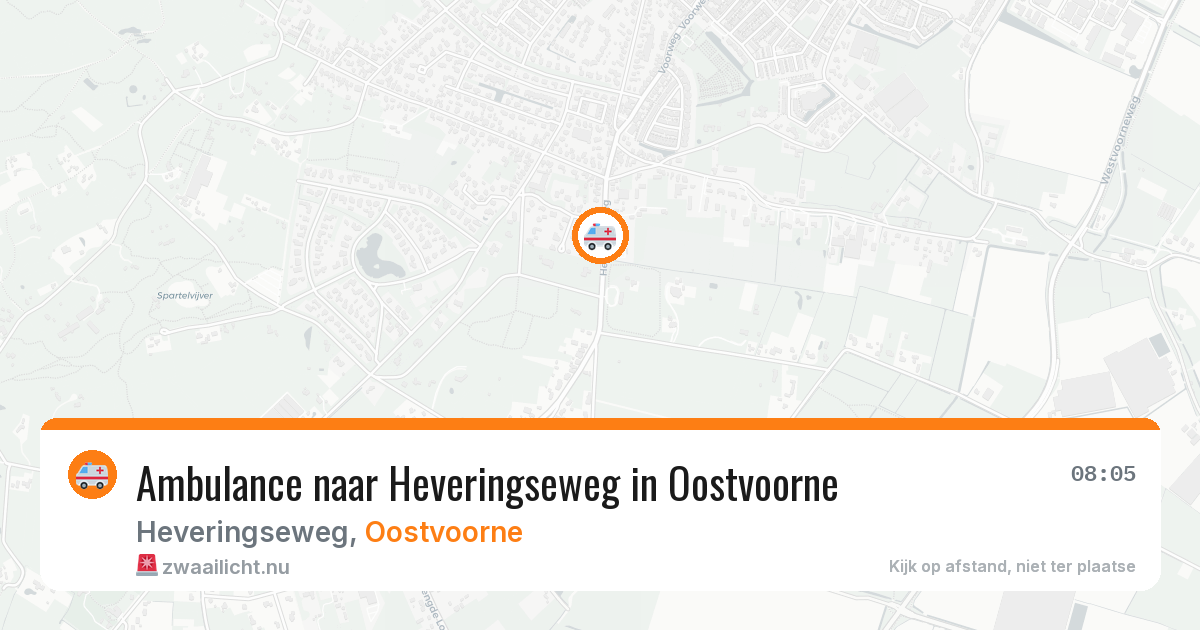 Ambulance naar Heveringseweg in Oostvoorne — 17 jul 2026