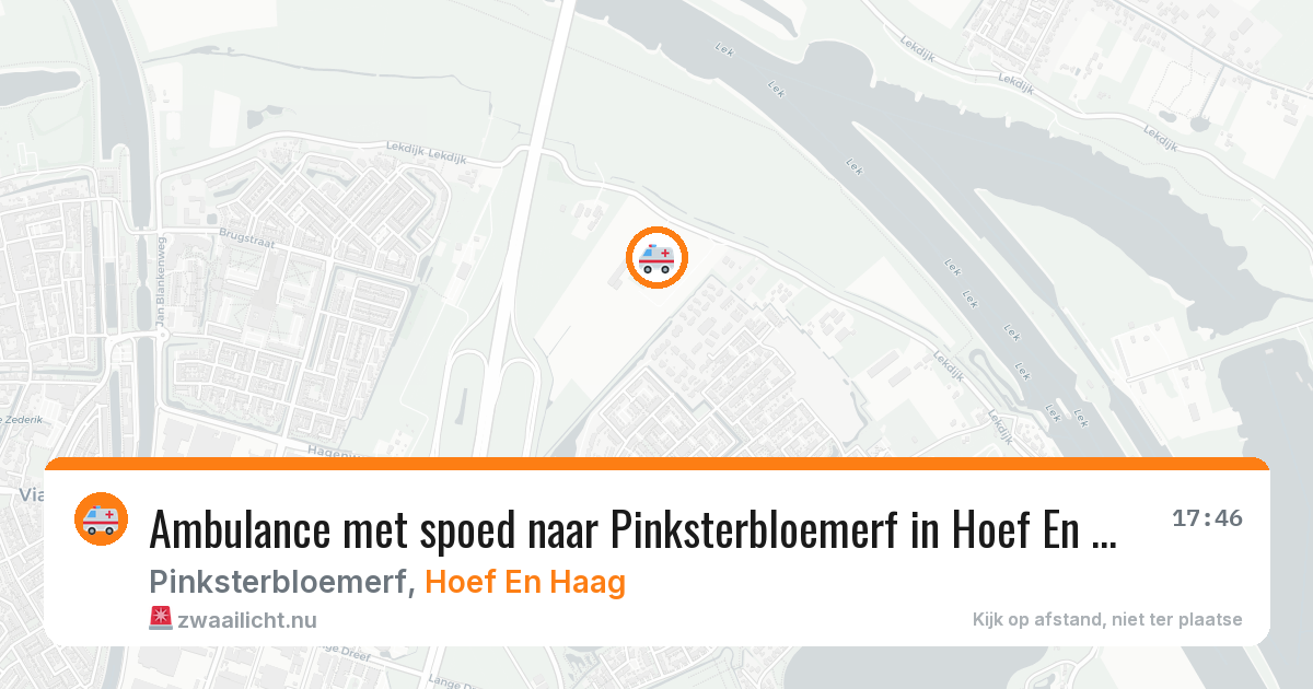 Ambulance met spoed naar Pinksterbloemerf in Hoef En Haag — 6 feb 2026