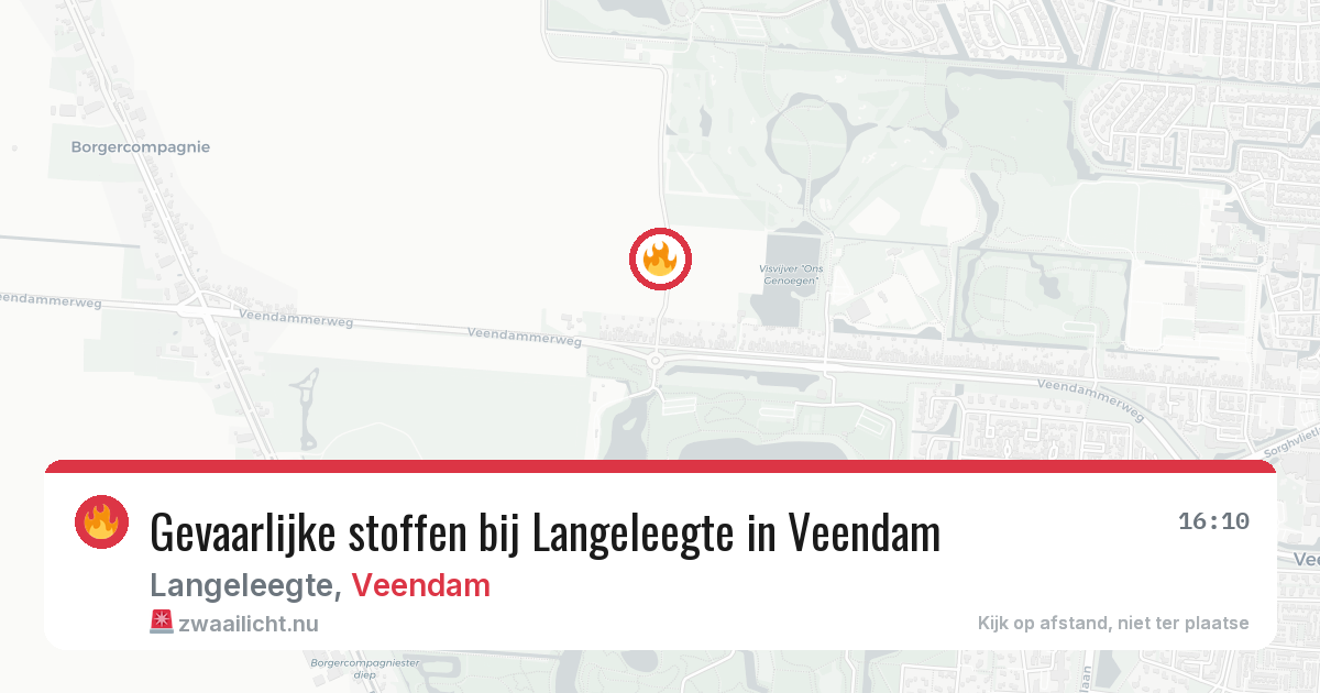Gevaarlijke stoffen bij Langeleegte in Veendam — 18 apr 2026