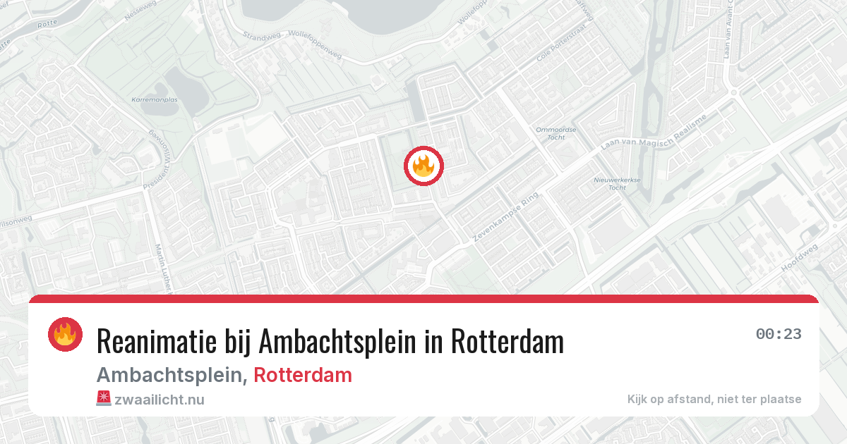 Reanimatie bij Ambachtsplein in Rotterdam — 25 jul 2026