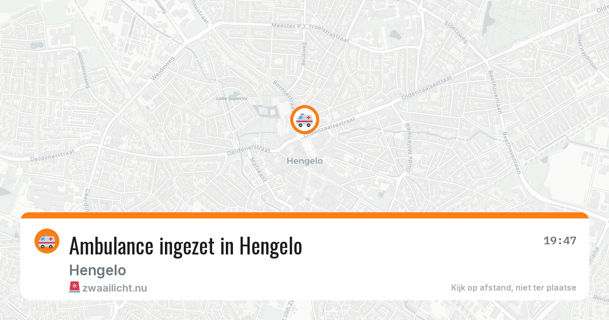 Ambulance ingezet in Hengelo — 11 jul 2026