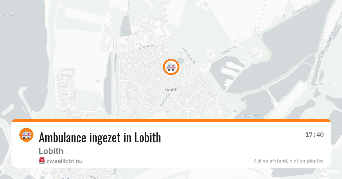 Ambulance ingezet in Lobith — 2 jul 2026