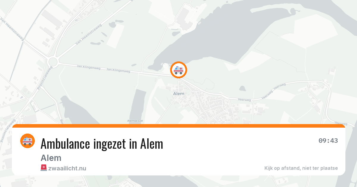 Ambulance ingezet in Alem — 10 mei 2026