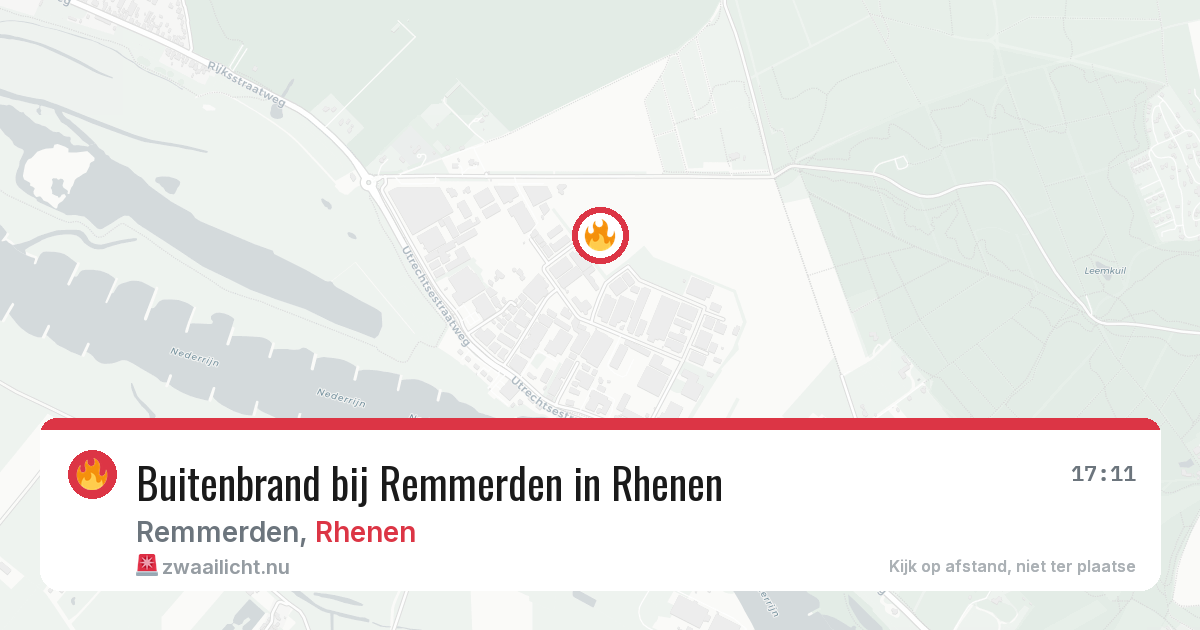 Buitenbrand bij Remmerden in Rhenen — 23 apr 2026