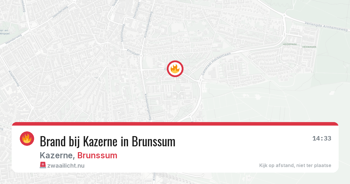 Brand bij Kazerne in Brunssum — 19 jul 2026
