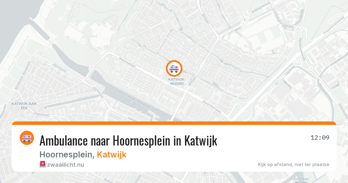 Ambulance naar Hoornesplein in Katwijk — 26 jul 2026