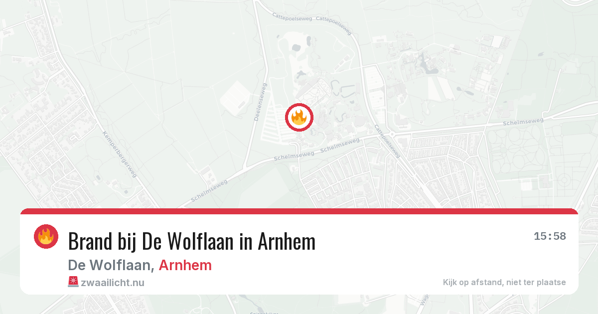 Brand bij De Wolflaan in Arnhem — 29 mei 2026