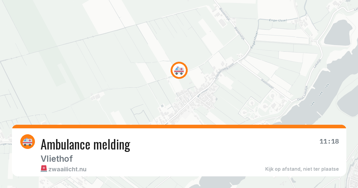 Ambulance melding — 6 jun 2026