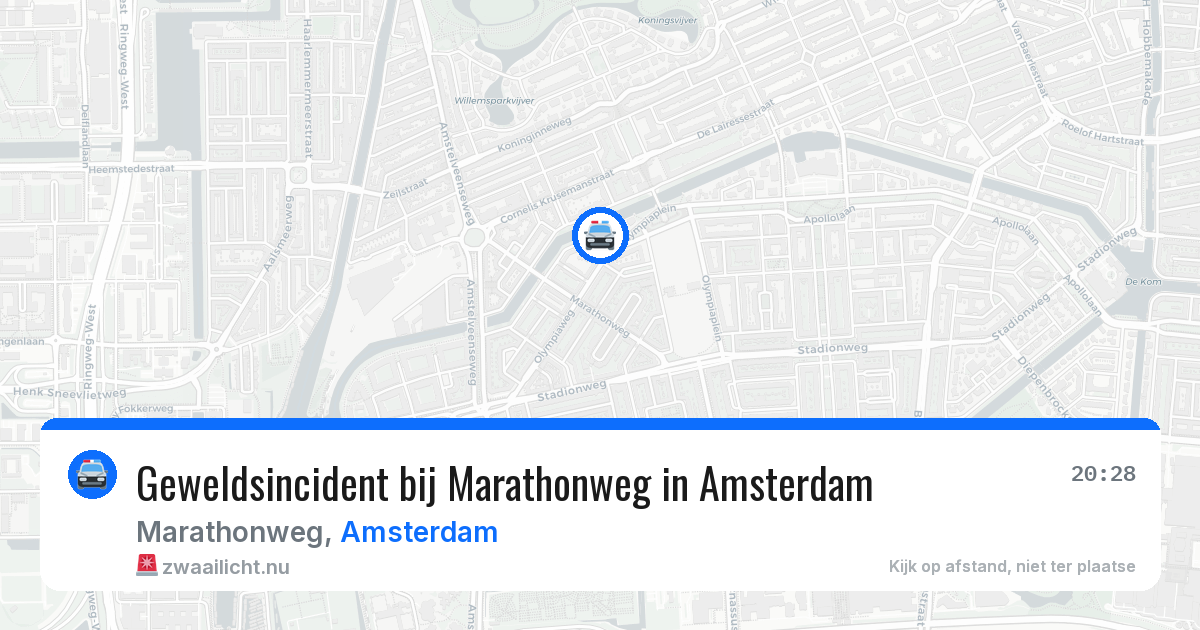 Geweldsincident bij Marathonweg in Amsterdam — 22 mei 2026