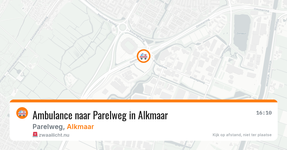 Ambulance naar Parelweg in Alkmaar — 16 jul 2026
