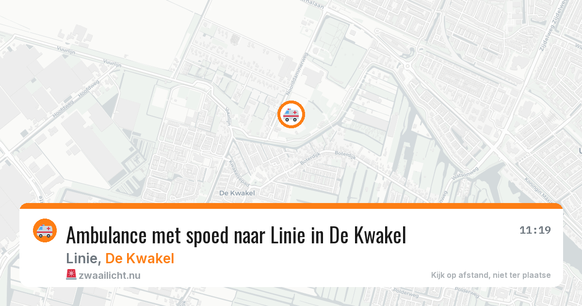 Ambulance met spoed naar Linie in De Kwakel — 30 mrt 2026