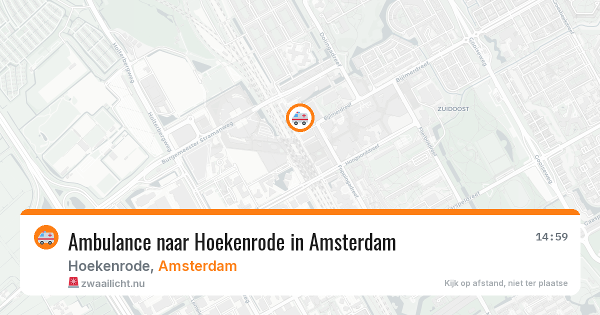 Ambulance naar Hoekenrode in Amsterdam — 21 mei 2026