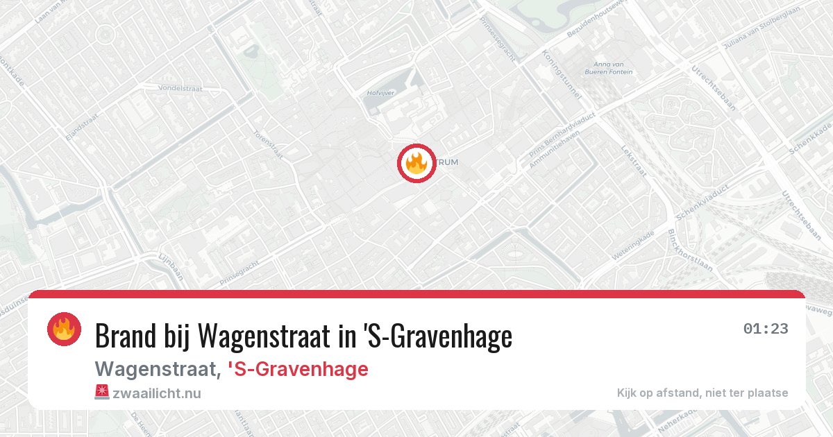 Brand bij Wagenstraat in 'S-Gravenhage — 18 mrt 2026