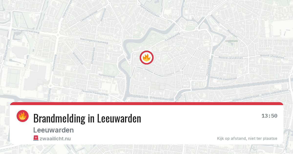 Brandmelding in Leeuwarden — 20 jul 2026