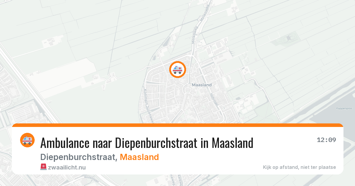 Ambulance naar Diepenburchstraat in Maasland — 2 jun 2026
