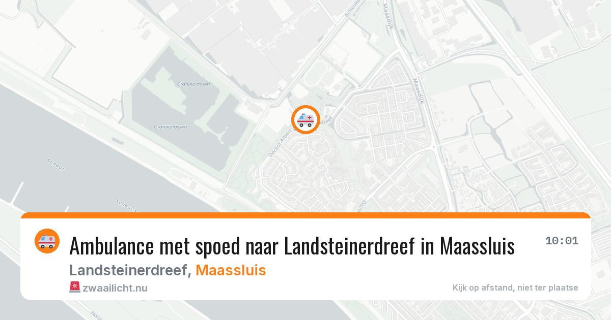 Ambulance met spoed naar Landsteinerdreef in Maassluis — 11 jul 2026