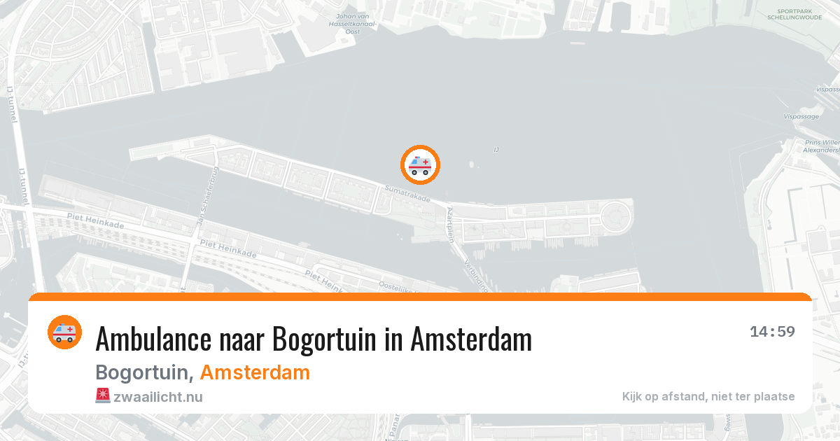 Ambulance naar Bogortuin in Amsterdam — 25 mei 2026