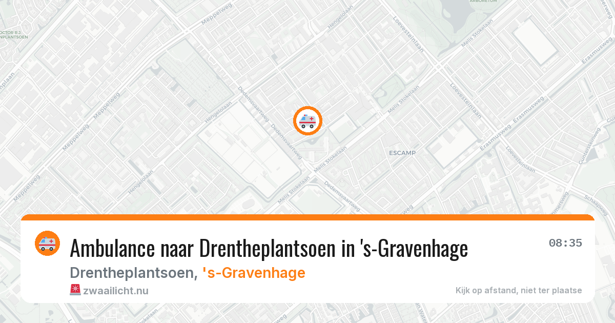 Ambulance naar Drentheplantsoen in 's-Gravenhage — 18 jul 2026
