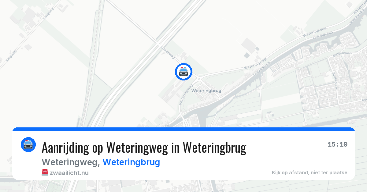 Aanrijding op Weteringweg in Weteringbrug — 7 jun 2026