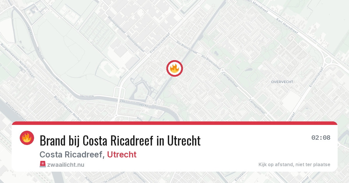 Brand bij Costa Ricadreef in Utrecht — 27 mei 2026