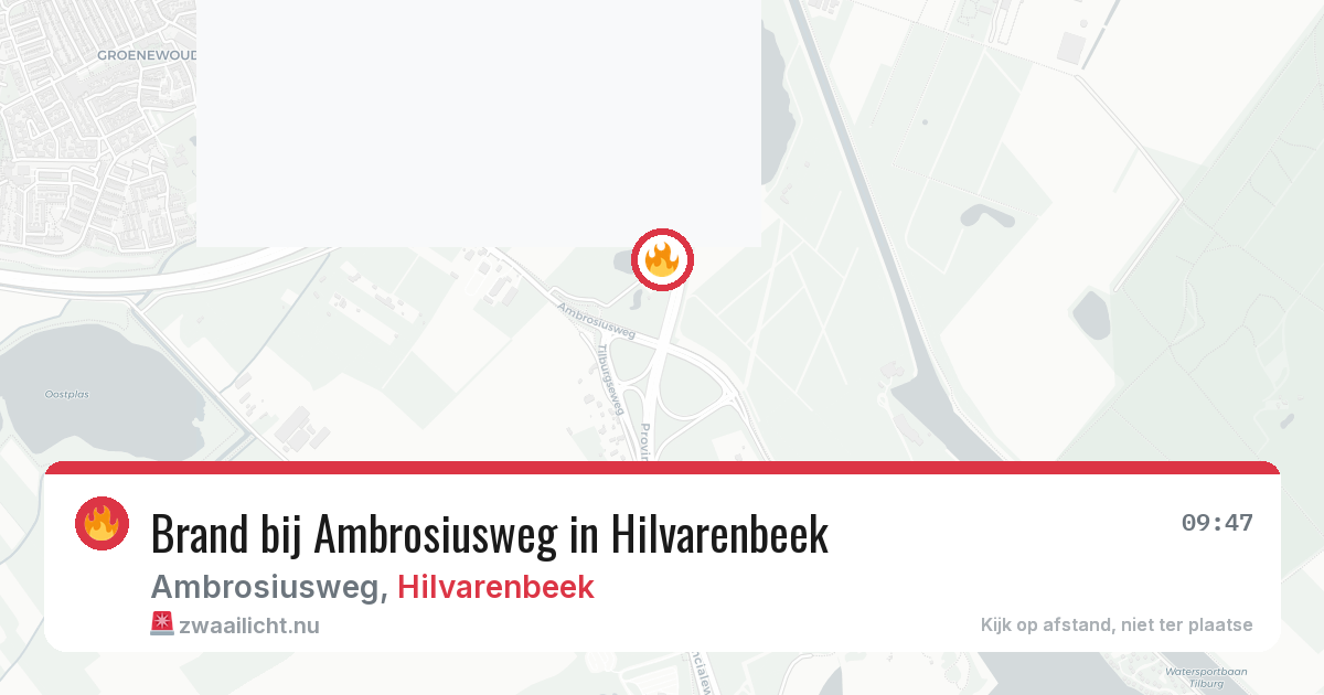 Brand bij Ambrosiusweg in Hilvarenbeek — 11 jul 2026