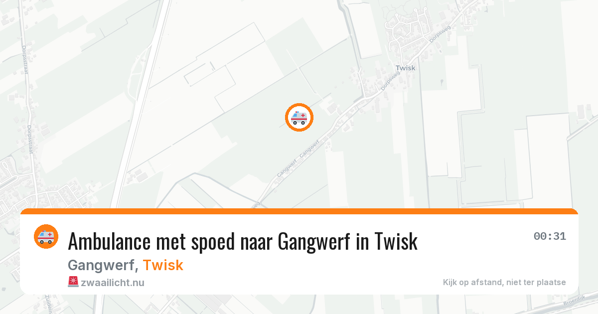 Ambulance met spoed naar Gangwerf in Twisk — 23 apr 2026
